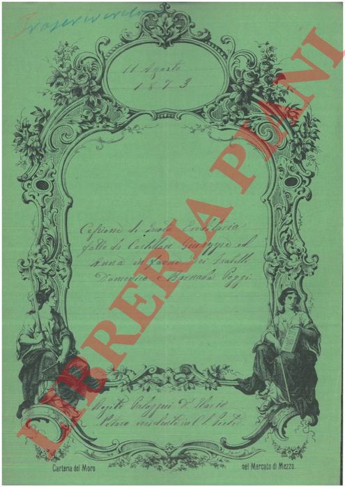 Cartellari - Poggi - - Cessione di quota ereditaria.