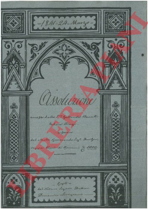 Benetti - Biagi - Boni - - Assoluzione in denaro.