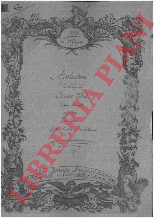 Toltini - Brunetti - - Assoluzione per un predio posto nel Comune di Casaglia.