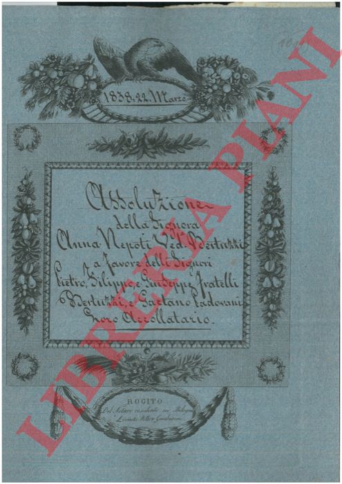 Nepoti - Bertuzzi - Padovani - - Assoluzione in denaro.