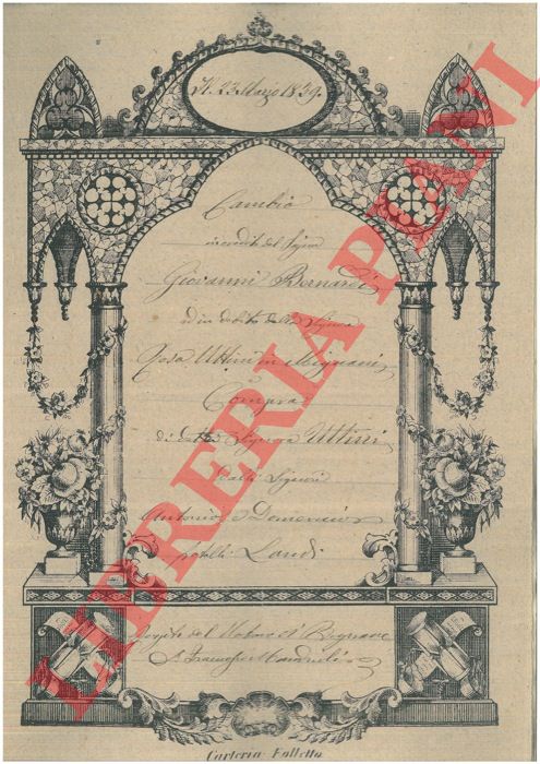 Bernardi - Mignani - Landi - Uttini - - Compra di una casa posta in Via Fondazza n. 413 a Bologna.