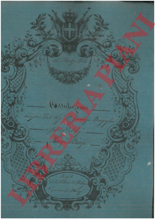 Bragaglia - Biagi - - Assoluzione in denaro.