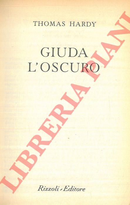 HARDY Thomas - - Giuda L'Oscuro.