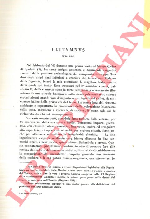 GALLI E. - - Clitumnus.