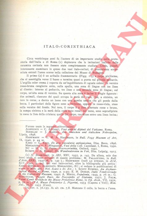 SZILAGYI J. GY. - - Italo-Corinthiaca.
