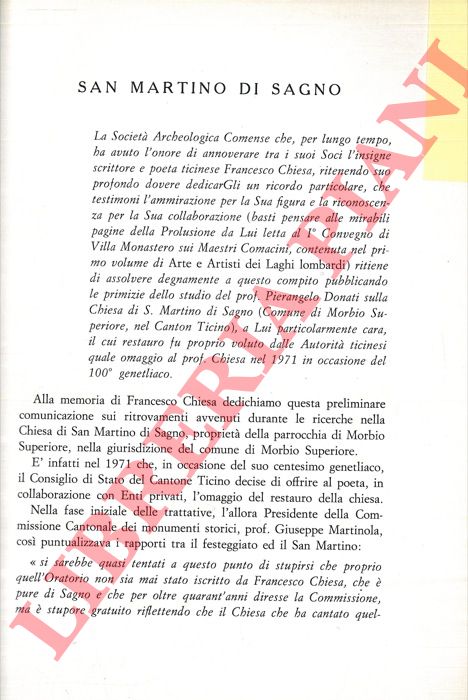 DONATI Pierangelo - - San Martino di Sagno.