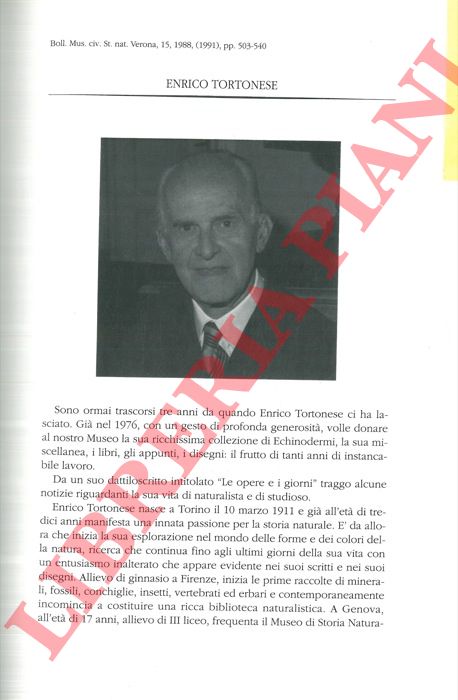 - - Enrico Tortonese.