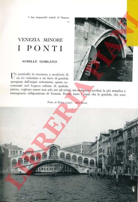 GORLATO Achille - - Venezia minore: i ponti.