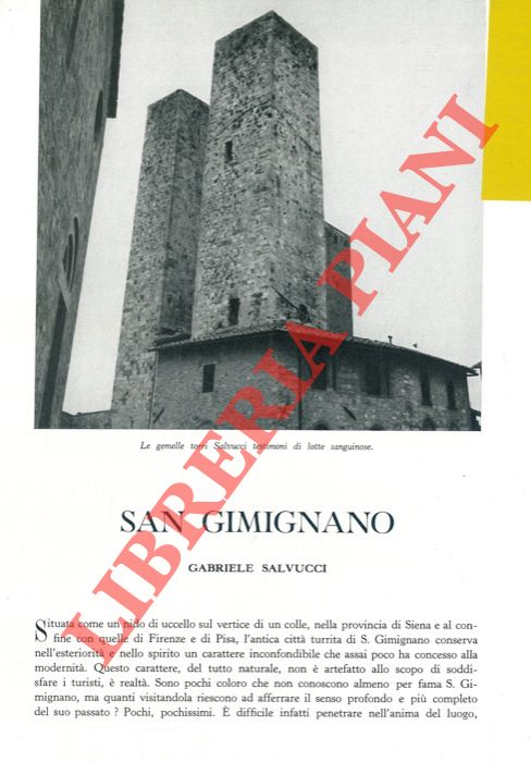 SALVUCCI Gabriele - - San Gimignano.