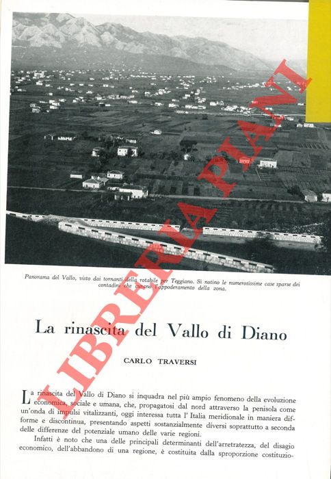 TRAVERSI Carlo - - La rinascita del Vallo di Diano.