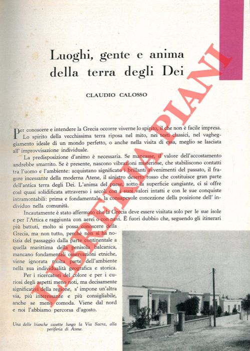 CALOSSO Claudio - - Luoghi, gente e anima della terra degli Dei.