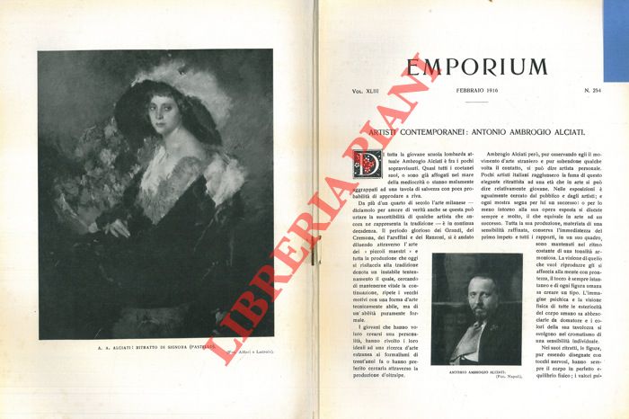 ARATA Giulio U. - - Artisti contemporanei: Antonio Ambrogio Alciati.