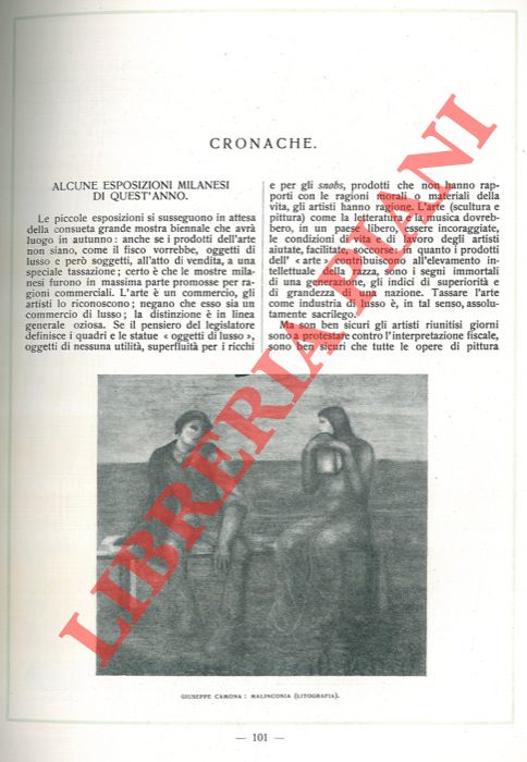 R. C. - - Alcune Esposizioni milanesi di quest'anno.