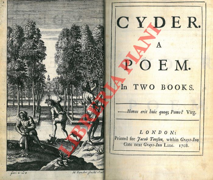 PHILIPS John - - Cyder: A Poem in Two Books.