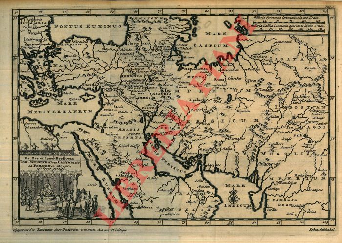 MILDENHAL Johan - CARTWRIGHT Johan - - Oost - indise voyagien onder veel avontuuren en opmerkelijke waarnemingen, (in de Jaren 1599 en 1606) to Water en te Lande, gedaan na den landen van Persien en den Grooten Mogol.