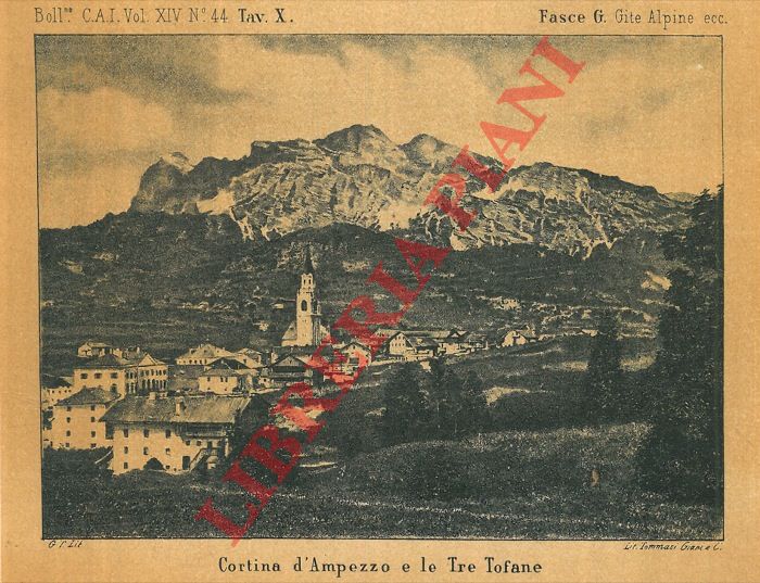 - - Bollettino del Club Alpino Italiano. 1880.Periodico trimestrale. Vol. XIV, n. 41 - 42 - 43 - 44. 