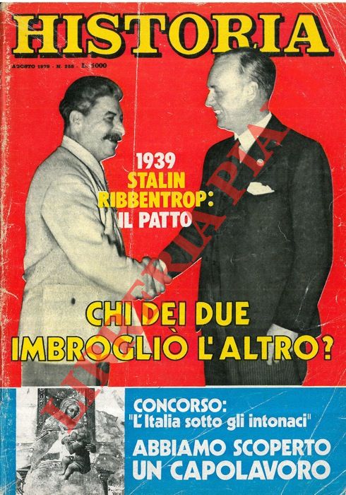 - - 1939. Stalin Ribbentrop : il patto. Chi dei due imbrogli l'altro ?