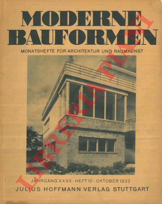 - - Moderne Bauformen. Monatshechte fur Architektur und Raumkunst das neue Italien.