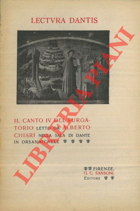 - - Lectura Dantis. Il canto IV del Purgatorio letto da Alberto Chiari nella sala di Dante in Orsanmichele.