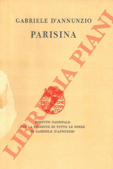 D'ANNUNZIO Gabriele - - Parisina.