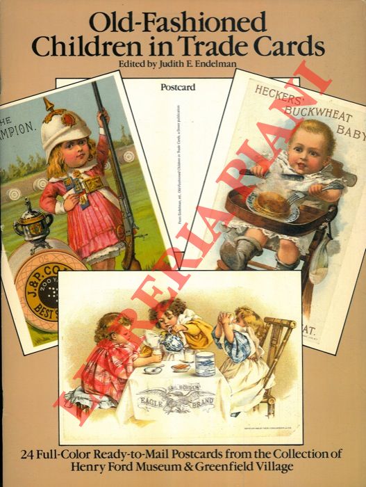 - - Old-fashioned children in trade cards.