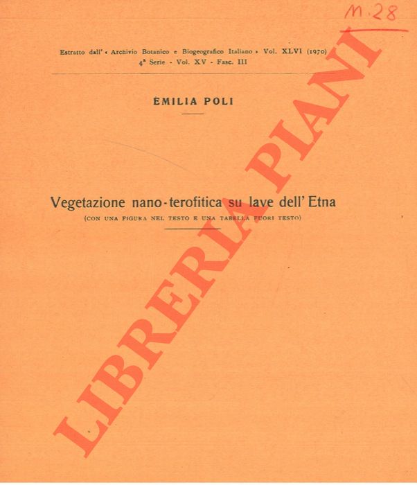 POLI Emilia - - Vegetazione nano-terofitica su lave dell'Etna.