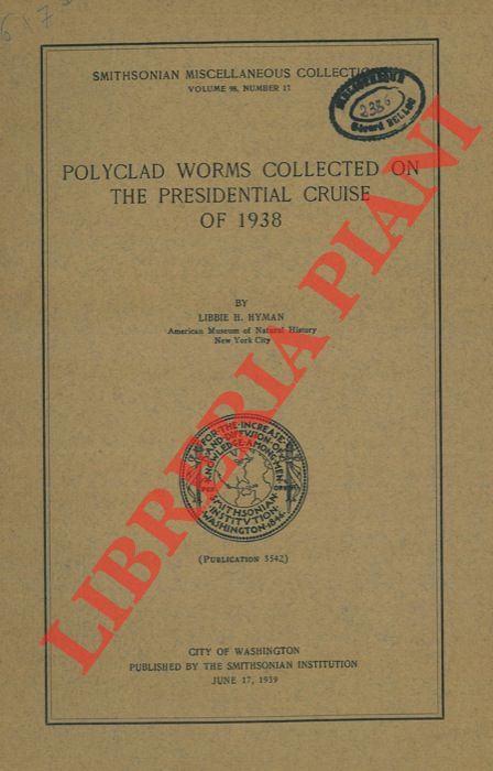 HYMAN Libbie H. - - Polyclad Worms Collected on the Presidential Cruise of 1938.