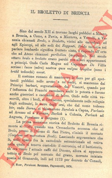 ROSA G. - - Il Broletto di Brescia.