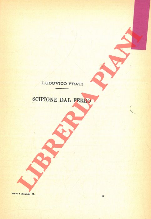 FRATI Ludovico - - Scipione dal Ferro.