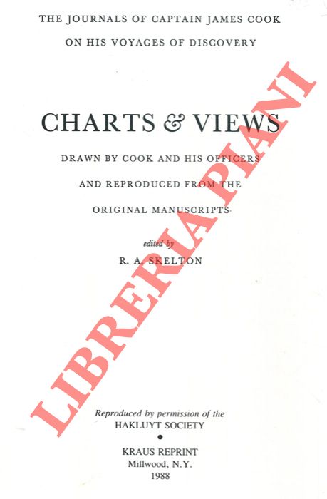 (BEAGLEHOLE J.C.) - - The Journals of Captain James Cook on His Voyages of Discovery. Vols. I-III + Charts & Views.