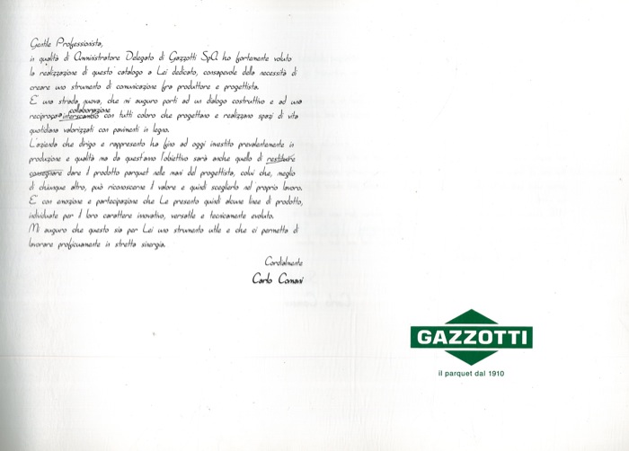 - - Gazzotti, il parquet dal 1910.