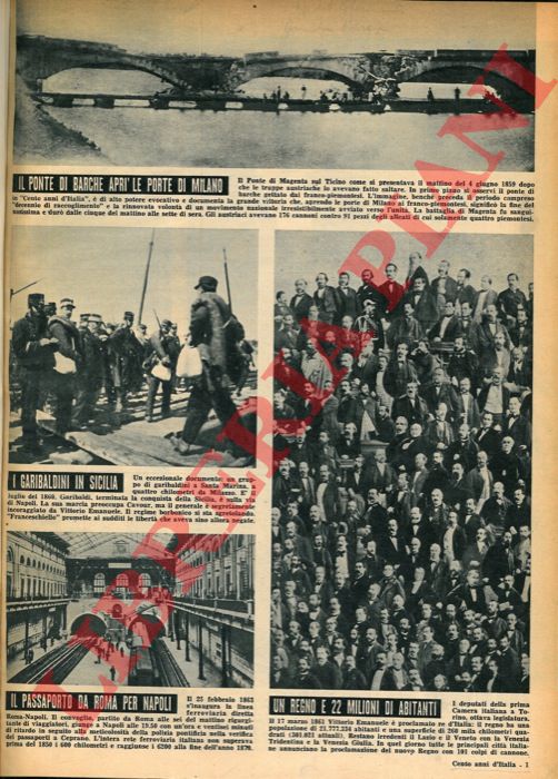 - - 100 anni d'Italia. 1860 - 1960.
