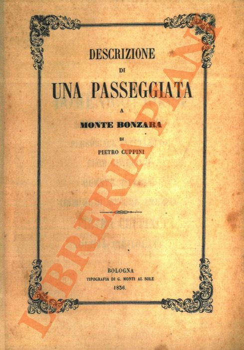 CUPPINI Pietro - - Descrizione di una passeggiata a Monte Bonzara.