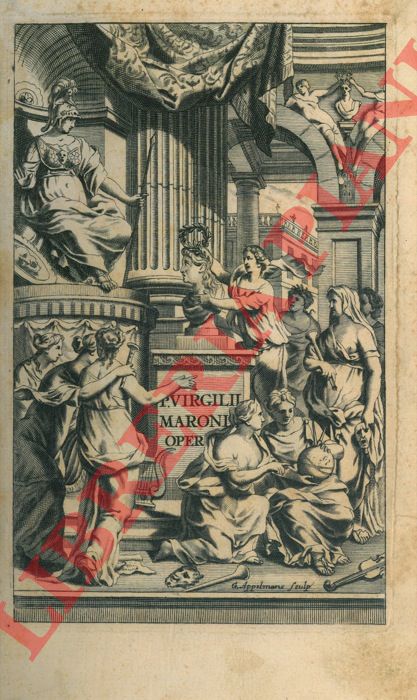 PUBLIO VIRGILIO MARONE - - P. Virgilii Maronis Opera in tres Tomos Divisa, Cum integris Notis Servii, Philargyrii, nec non J. Pierii Variis lectionibus, & selectissimis plerisque commentariis Donati, Probi, Nannii, Sabini, Germani, Cerdae, Taubmanni & Aliorum. Quibus accedunt Observationes Jacobi Emmenessii cum indice Erythraei.