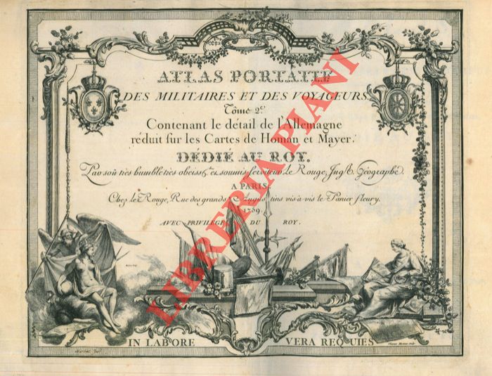 (LE ROUGE Georges Louis)  - - Atlas portatif des militaires et des voyageurs. Tome Second. Contenant le dtail de l'Allemagne, en cent cartes.