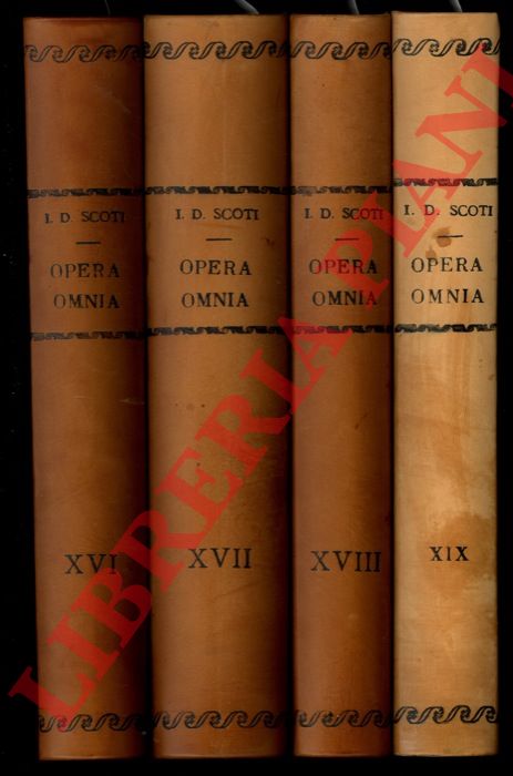 DUNS SCOTO Giovanni - - Opera omnia. Iussu et auctoritate Rmi P. Augustini Spinski. Voll. XVI-XIX: Lectura in librum primum sententiarum; Lectura in librum secundum sententiarum.