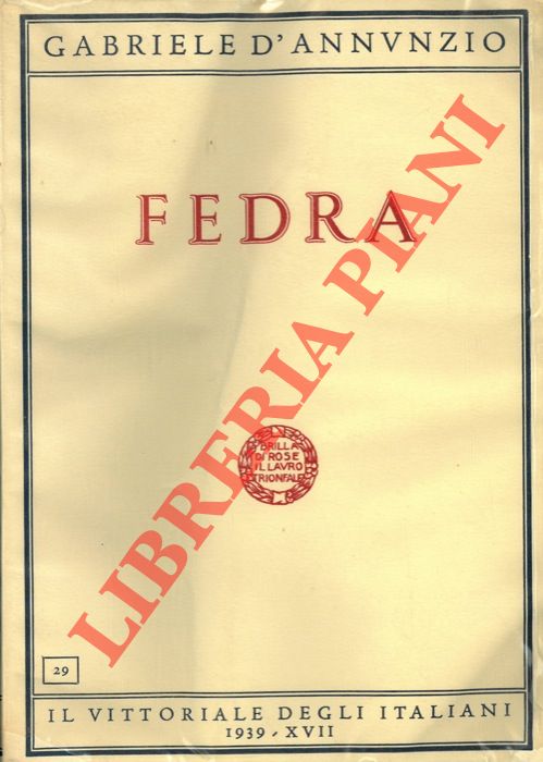 D'ANNUNZIO Gabriele - - Fedra.