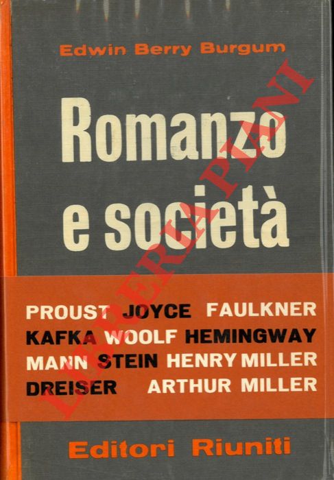 BERRY BURGUM Edwin - - Romanzo e societ.