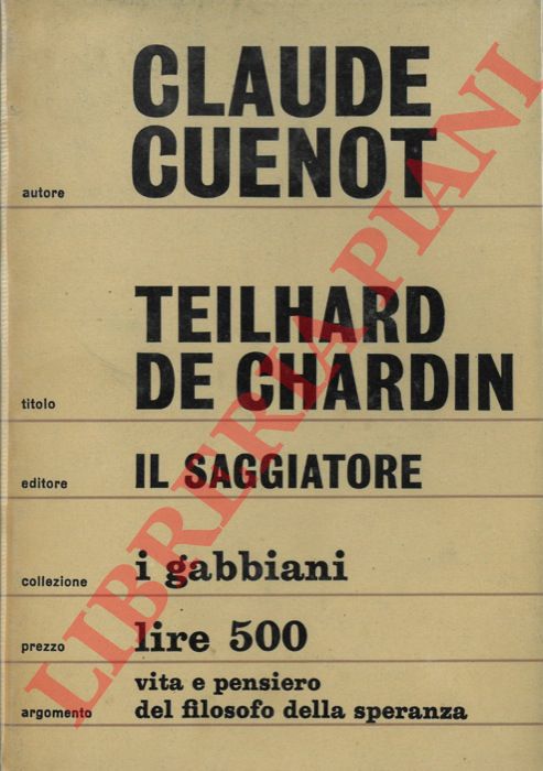 CUENOT Claude - - Teilhard de Chardin.