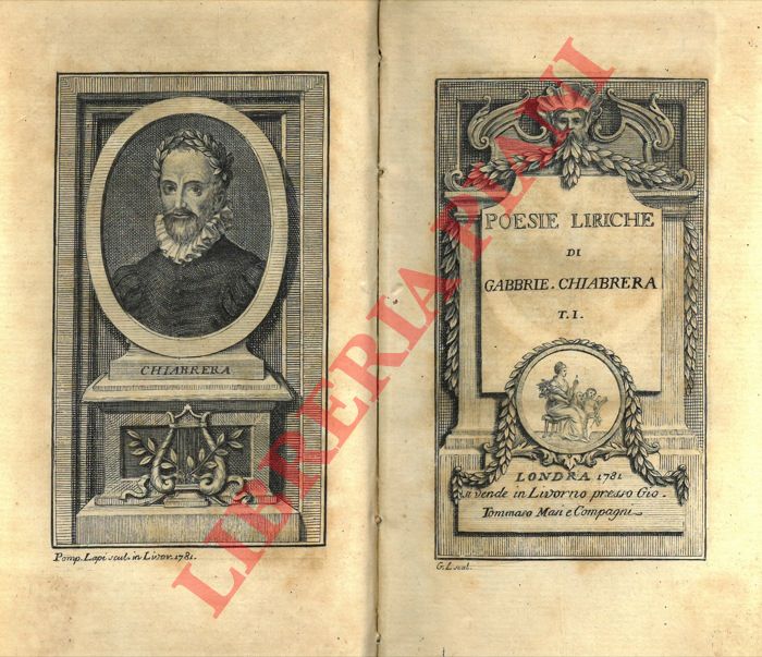CHIABRERA Gabbrie(llo) - - Poesie liriche.