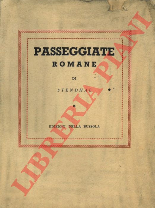STENDHAL - P - Passeggiate romane.