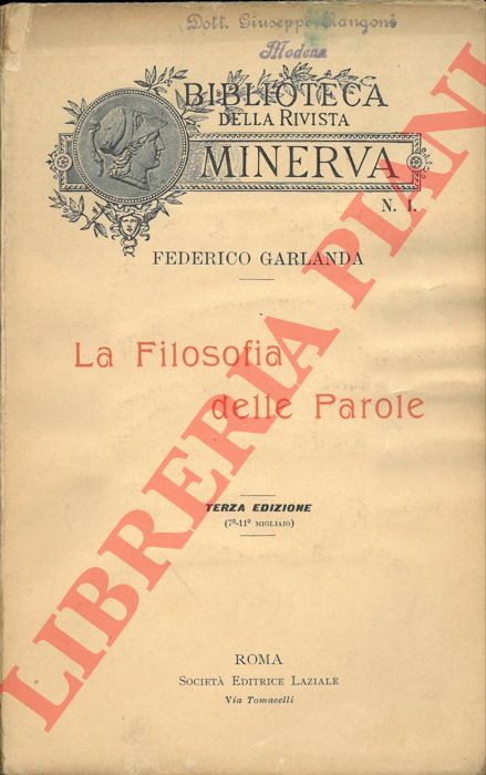 GARLANDA Federico - - La Filosofia delle Parole.