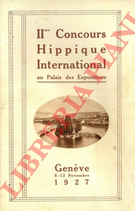 - - IIme Concours Hippique International au Palais des Expositions.