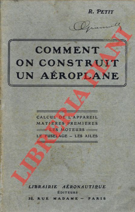 PETIT Robert - - Comment on construit un aroplane.