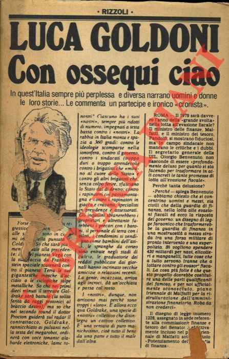 GOLDONI Luca - - Con ossequi ciao.