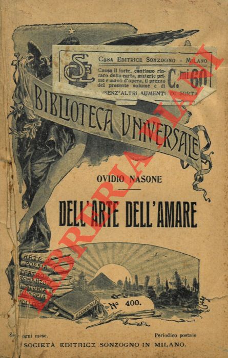 OVIDIO Nasone - - Dell'arte dell' amare.