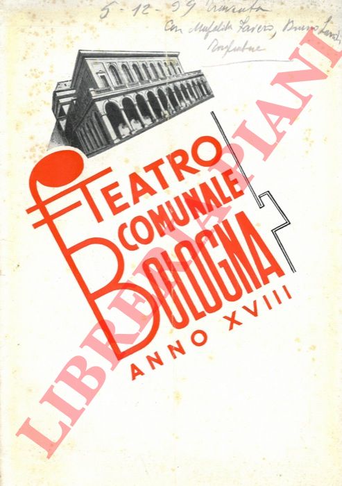Teatro Comunale di Bologna - - Carmeni (Bizet). Programma.