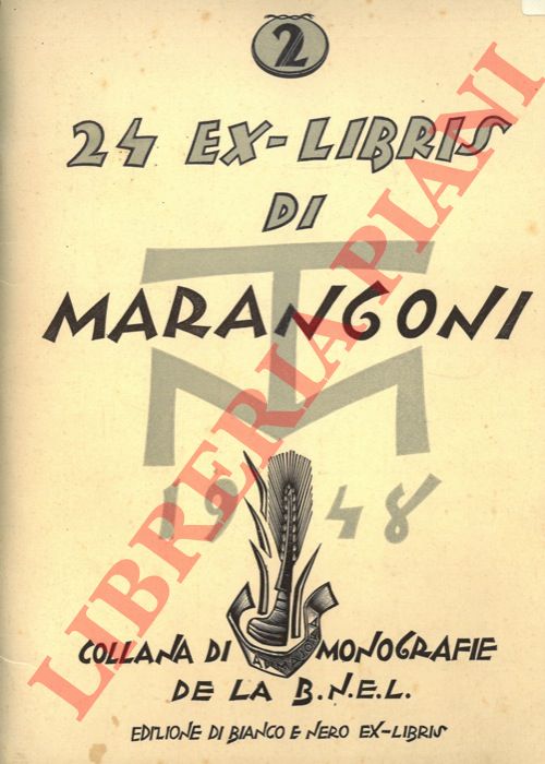 - - 24 ex-libris di Marangoni. 1948. Collana di monografie della 