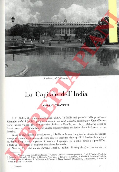 TRAVERSI Carlo - - La Capitale dell'India.