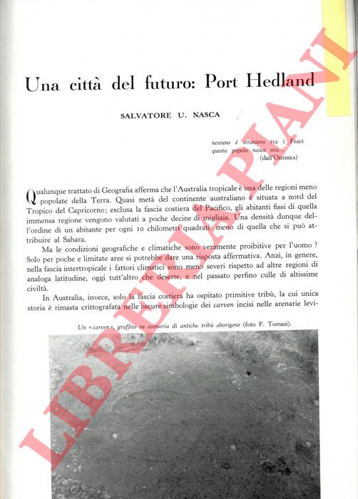 NASCA Salvatore - - Una citt del futuro: Port Hedland.
